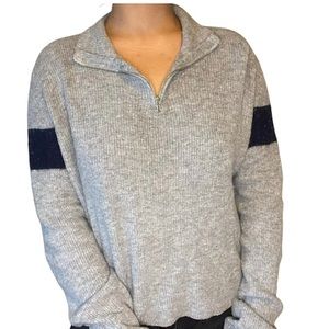 Brandy Melville 1/4 Zip Casey Sweater